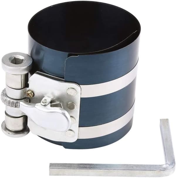 Piston Rings with Wrench, Piston Ring Compressor Installation Tool