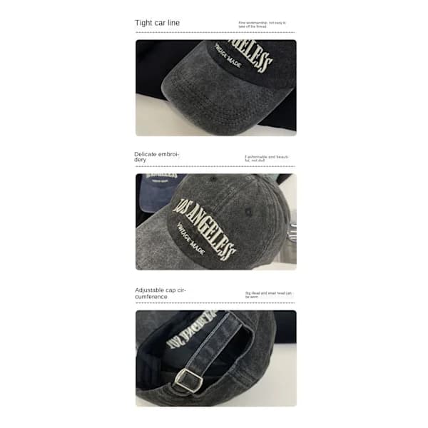 Hatt Retro baseballkeps för kvinnor som framhäver ett smalt ansikte