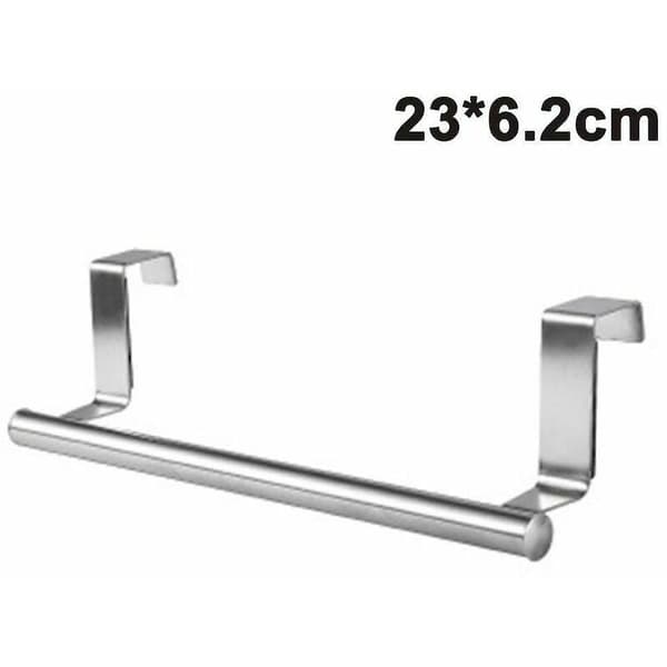 Modern handdukshållare med krokar för badrum och kök, 23x6,2cm