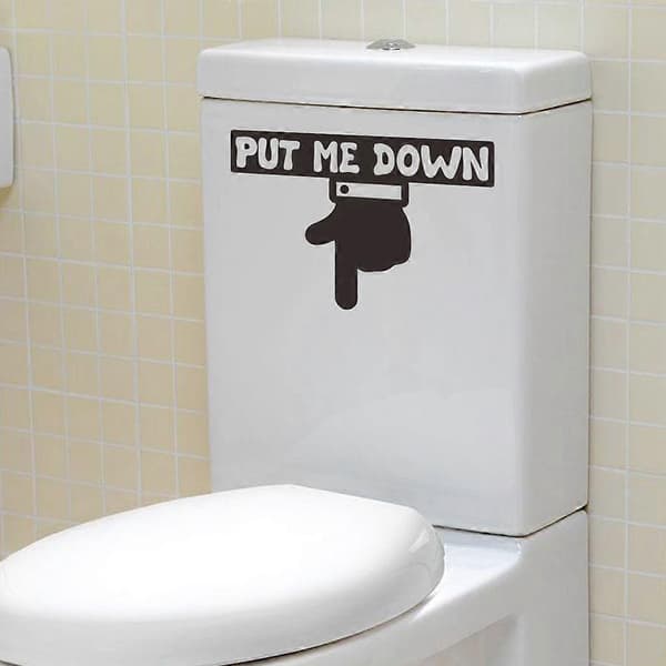 Waterproof Self-Adhesive Wall Decals, Put Me Down,