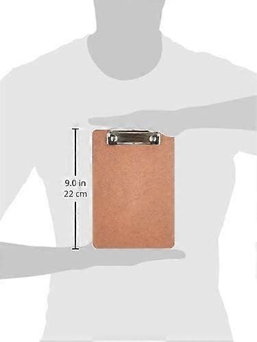 Kontormaterialer A5 skriveplade med klemme, mappe, skriveplade i pap, menuklemme, 6-pak