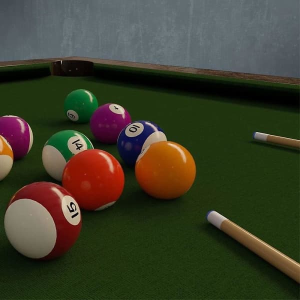 10 monterede elfenbensfarvede billardkøer med skruespids - Billardkøspidser og skruespids til holdbare professionelle snookerkøer