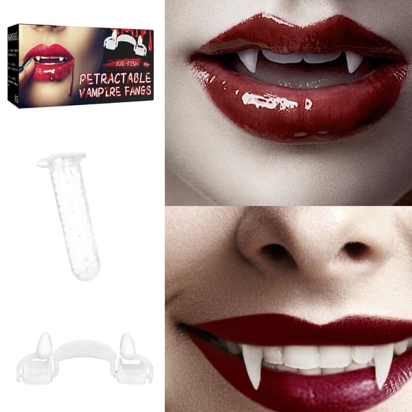 Uttrekkbare vampyretenner cosplay proteser uttrekkbar utkledning