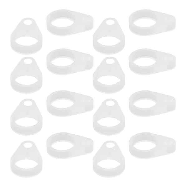 50 st Hearing Aid Silicone Loop Flexible Replacement Hearing Clip Adapter for Hearing Aid Lanyard Large Large