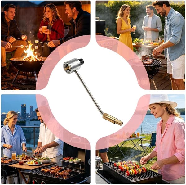Camping Propanregulator Gassflaskeventiladapterkobling