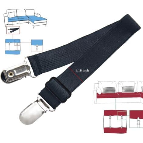 Set of 8 Sheet Straps, Adjustable Sheet Holders, Heavy Duty Sheet Fasteners for Sheets, Mattress Covers, Sofa.