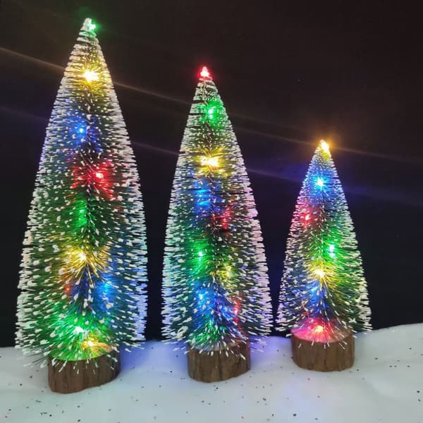 LED-upplysta små granar Julgranar Julgåva Fest