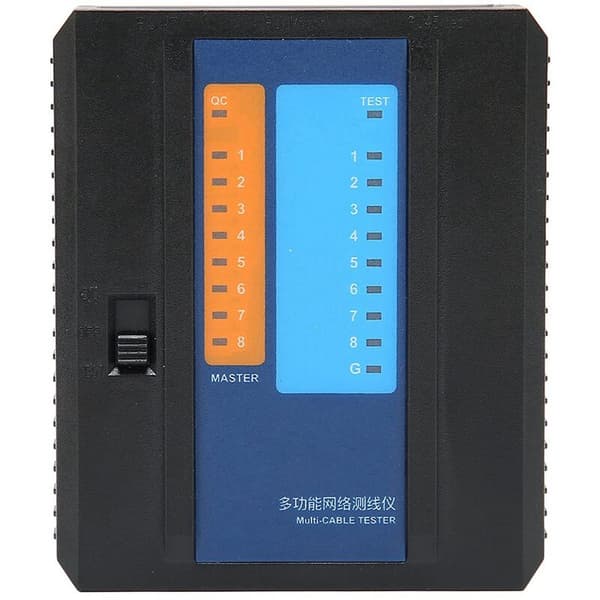 RJ45 Network Cable Tester, LED Status Display Remote Detection RJ45 Cable Tester for CAT8
