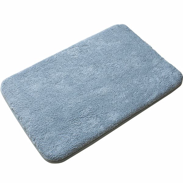 Mikrofiber Badematte (16x24 tommer, lysegrå) Lodden Myk og