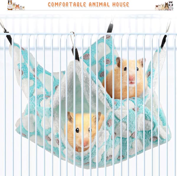 Hengekøye for rotter, dobbeltlag, lite kjæledyrbur, hamster, DXGHC
