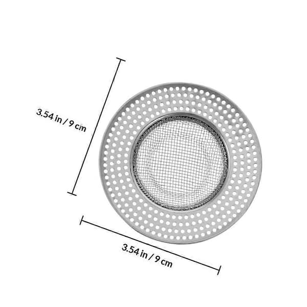 Hårfanger til bruseafløb Hårstopbeskytter Si Fanger hår og snavs Forhindrer tilstopning 9x9cm Sølv 2stk[DB]