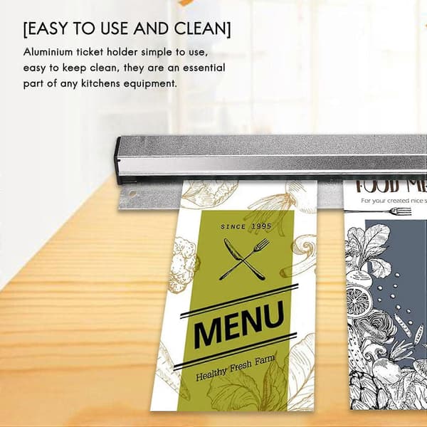 Restaurant Order Gripper, Tab Gripper Kitchen Ticket Holder Wall Mounted Order Block For Food Hold Orders
