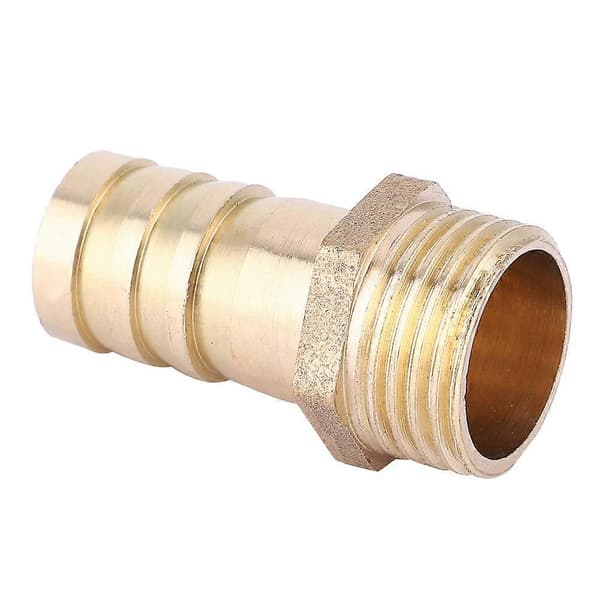5 Pcs BSP Male Connector Pipe Fitting Brass Straight PC14-04 (1/2)