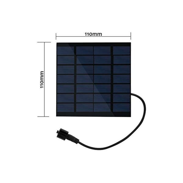 1,2W solcellspump dammpump, fontänpump med 4 olika munstycken, solvattenpump fontänpump