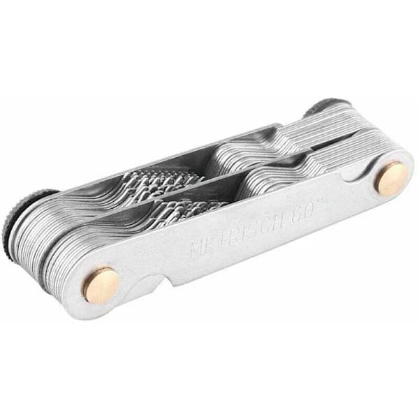 Thread Measuring Tool Thread Gauge 60 Degree Stainless Steel Screw Thread Measuring Tool (Metric & Imperial)