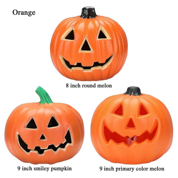 Bærbar Jack-o'-lantern med monsterlyd for Halloween-dekorasjon