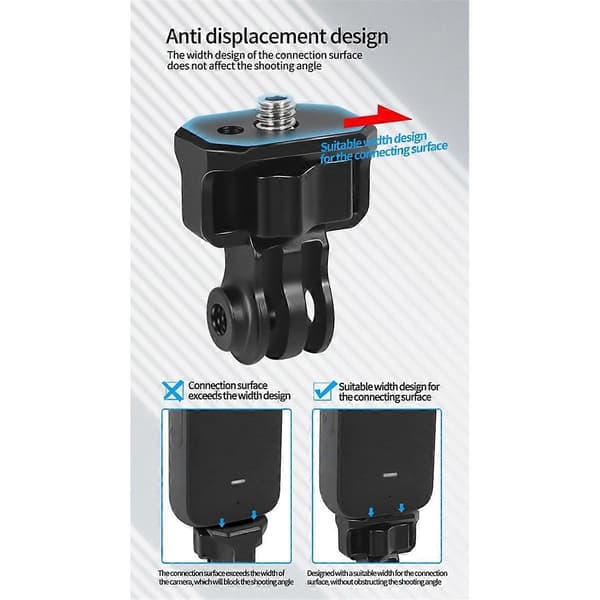 Til opgraderet 2. tre-korts til 1/4 adapter Alai positionering demontering fast monteringsbase, B