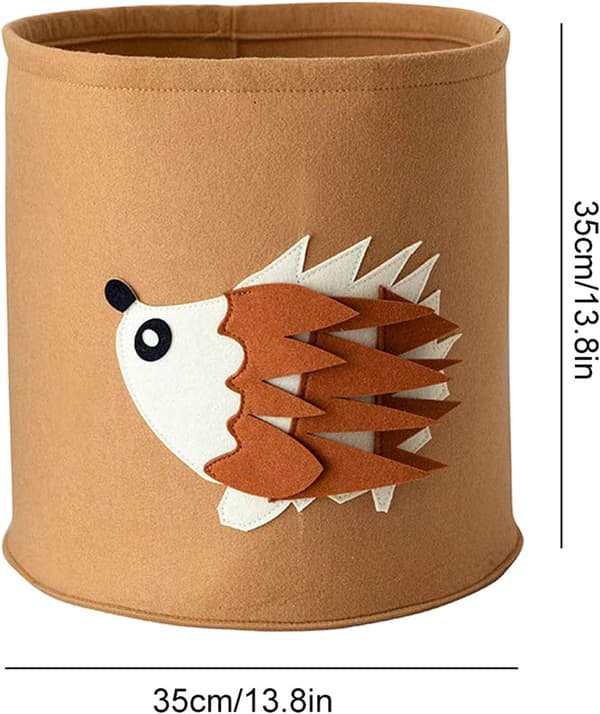 Felt Storage Bin, Kids Felt Basket, Foldable Storage Felt