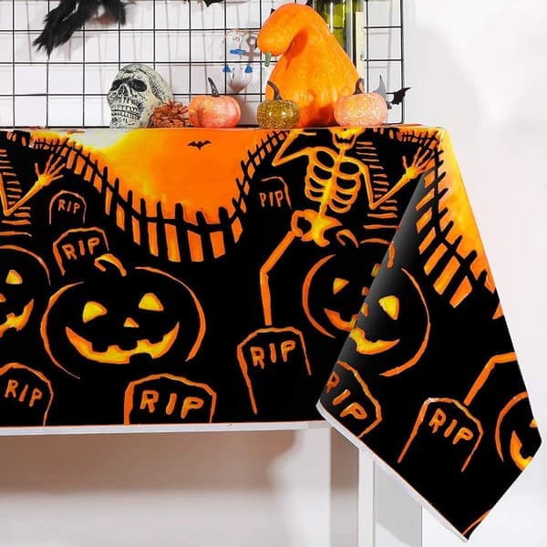 Halloween Duk - 137cm x 180cm - Vanntett - Spøkelsesaktig Halloween-dekorasjon - Rektangulær