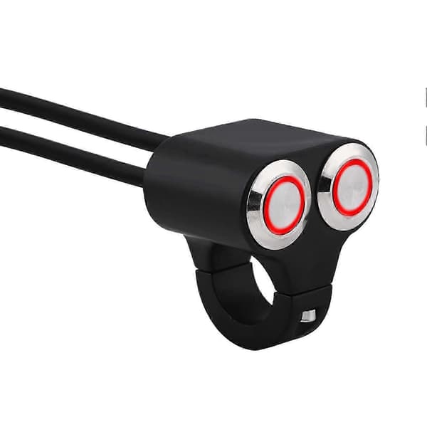 7/8\" 22mm Motorcykelstyre Strömbrytare för Strålkastare Broms Dimljus PÅ/AV Typ D