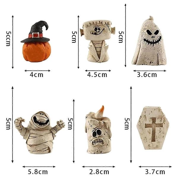 2025 Halloween Table Decorations Den, Halloween Decorations Gothic Spooky Mummy Resin Figurine