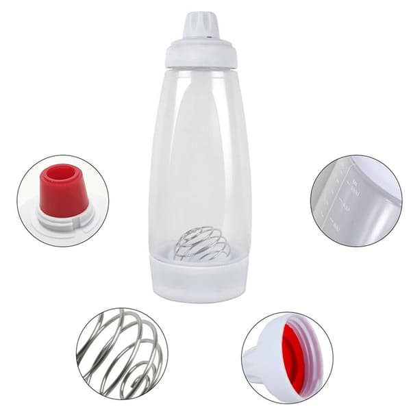 1000 ml Cupcake Vaffelpannekake Røres Shaker Flaske