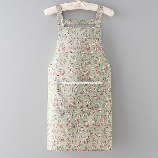 Cotton Apron Women Summer Thin Home Workwear Men Kitchen 70*68cm-FX-