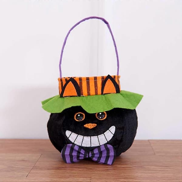 Barn Härlig Halloween Dekor Barn Godispåse Halloween Väskor Tyg Barn Bus eller Godis Väskor