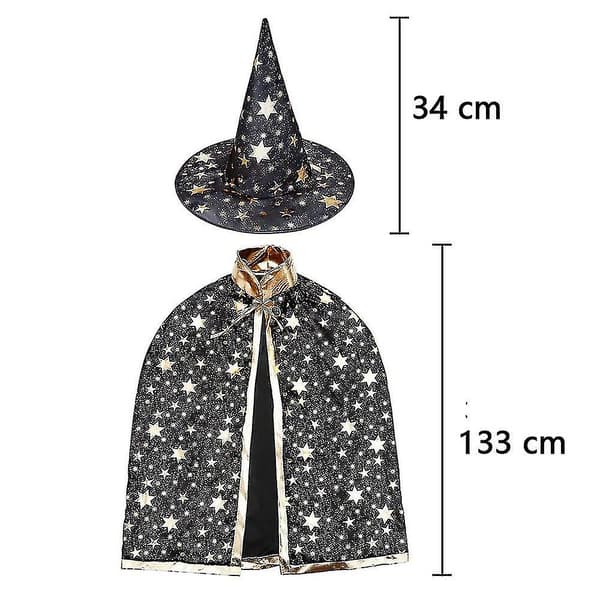 Taikurikappa Noitakappa Hatulla, Halloween-asusteet Aikuisille