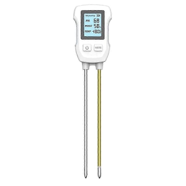 3-in-1 Soil PH Meter LCD Display Soil Thermometer PH Temperature Humidity Meter Flower Plant Potted Plant Soil Meter