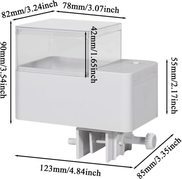 Automatisk fiskefoderautomat, programmerbar smart foderautomat med justerbar portionskontrol