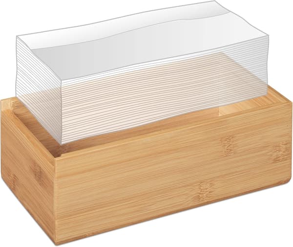 Bambusvevsboks, trevevsboks HxBxD: 24x12x7,5 cm Rem