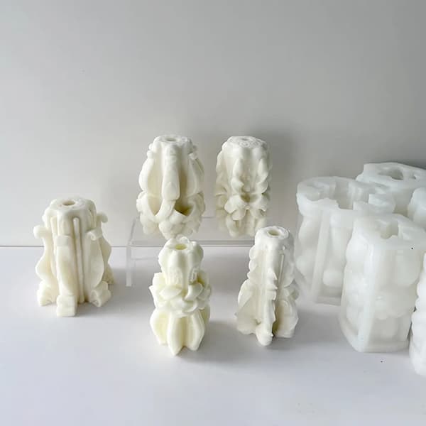 Silikoneforme lysform lysform lysforme cylindrisk aromaterapilys DIY geometrisk