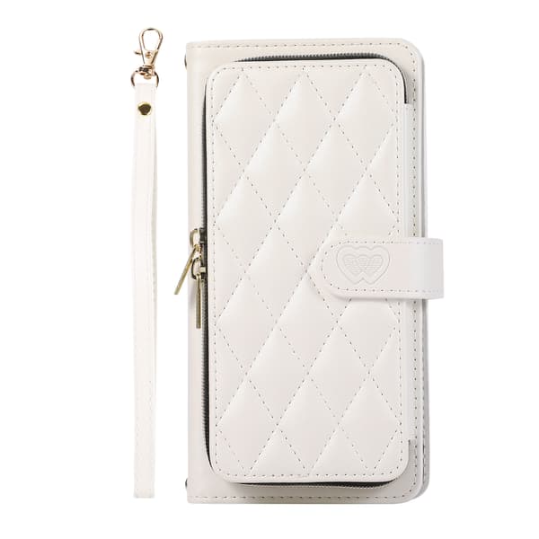 Zipper Flip Phone Case - Wallet Case with Credit Card Slots Samsung S20 FE