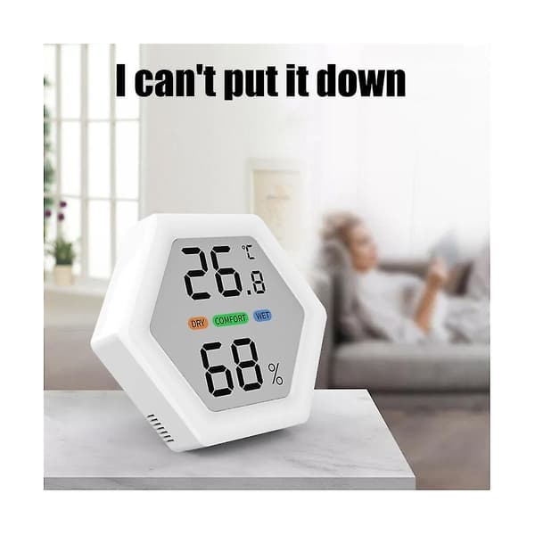 Trådløst indendørs termometer, hygrometer, termometre til terrasse, hjem, drivhus