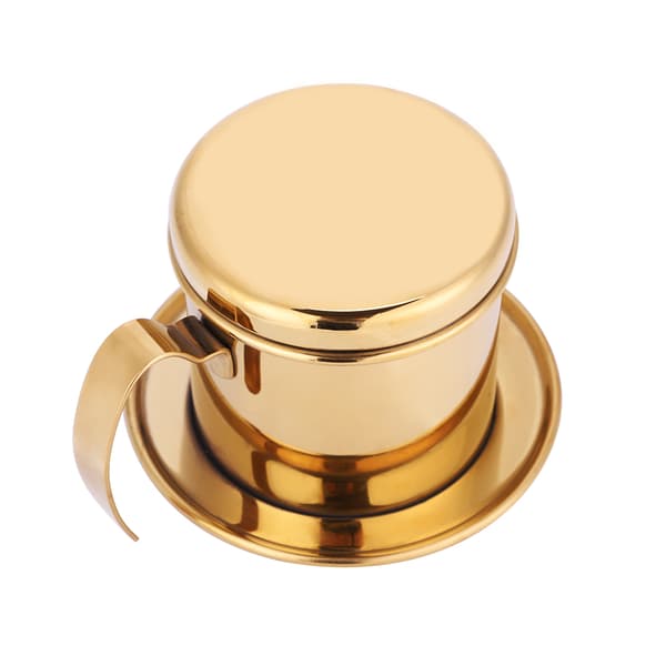 Stainless Steel Coffee Filter Vietnamese Coffee Maker Home Golden