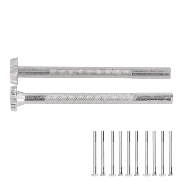 10 Pieces Leather Stamping Tools 2 Sizes Butterfly Print Pattern High Hardness DIY Leather Printing Punch with Non-Slip Handle