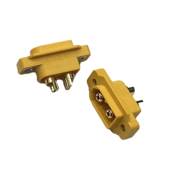 Amass 10 Pieces XT60 XT60E XT60E-M Embedded Connectors with Hexagon Socket