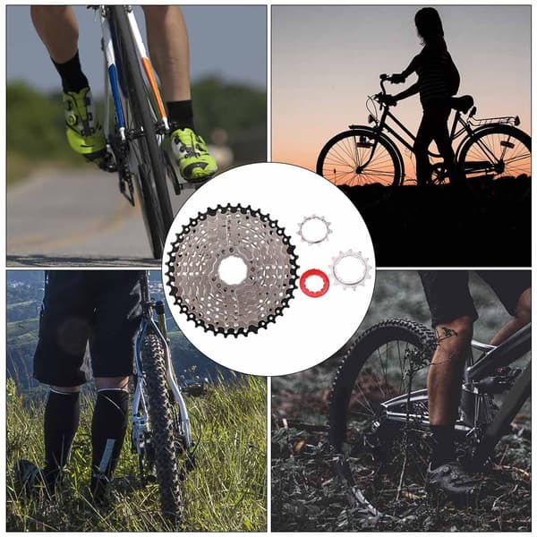 Road Bike Freewheel Cassette Sprocket 9 Speed 11-40T Bicycle Replacement Accessory