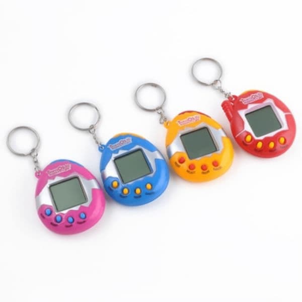 Tamagotchi - Retro Elektronisk Kæledyr - Blå 3-pak 3-Pack