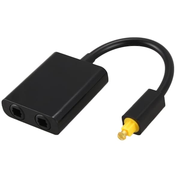 Digital Spdif optisk lydsplitter 2-vejs Toslink splitteradapter 1 indgang 2 udgange Spdif optisk
