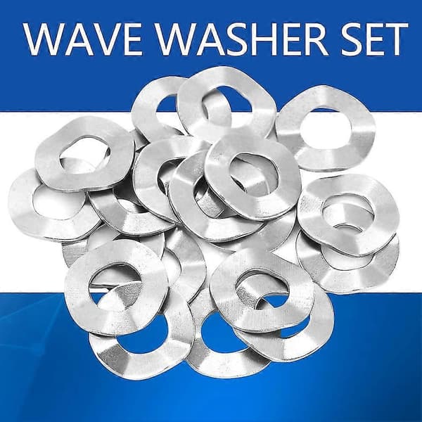 Wave Washer, Stainless Steel Spring Washer M10x5x0.3mm (20pcs)