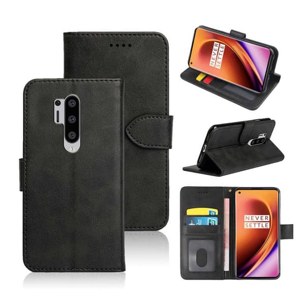 OnePlus 8 Pro Lommebokveske Skinnveske Svart