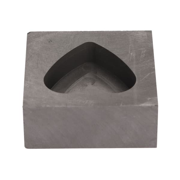 Grafittform Hjerte Grafittstøpeform for Gull Sølv Messing Kobber Aluminium Sink Raffinering Smelting