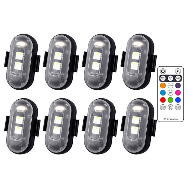 Colored LED Strobe Aircraft Lights 8 pcs