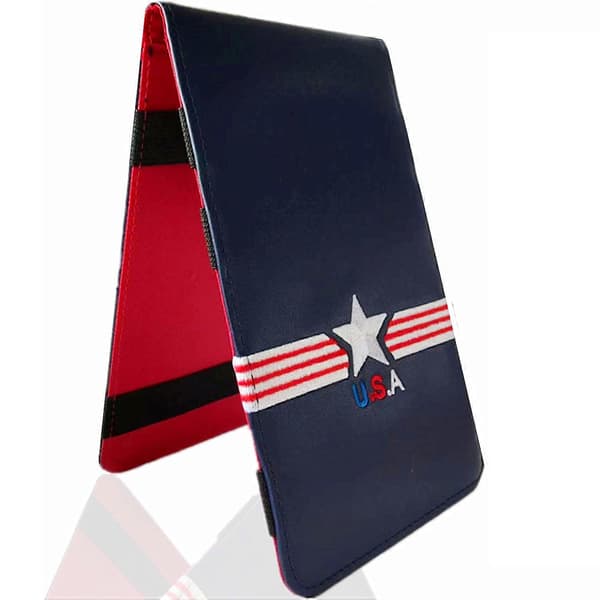 PU læder Yardage Book Holder Bærbart golftilbehør til golfspillere Golf Scorecard Holder