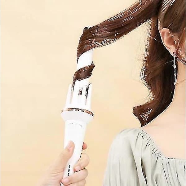 Fully Automatic Curling Iron - Magic Device with Electric Rotation, Does Not Damage Hair - Large Curl & Wave