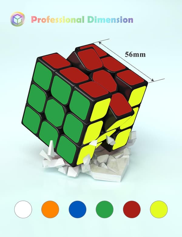 Speed Cube, Original Speed Cube Superholdbart Klistremerke med Levende Farger