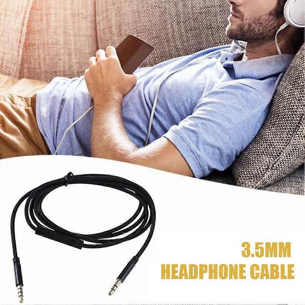 1,2 m Hovedtelefonkabel Audio Forlængerkabel Jack 3,5 mm til 3,5 mm Han til Han Aux Kabel Ledning