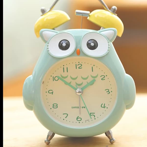 Cartoon Owl Silent Digital Alarm Clock Cute Totoro Bell